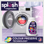 Splesh Xtra Stain Removal 3in1 Laundry Capsules, 5 Months Supply Bulk Buy 140 Washes