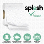 Splesh Toilet Roll Soft & Quilted 3-Ply Lavender Scented Toilet Tissue, 60 Rolls