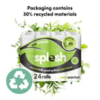 Splesh Toilet Roll Soft & Quilted 3-Ply AloeVera Scented Toilet Tissue, 24 Rolls