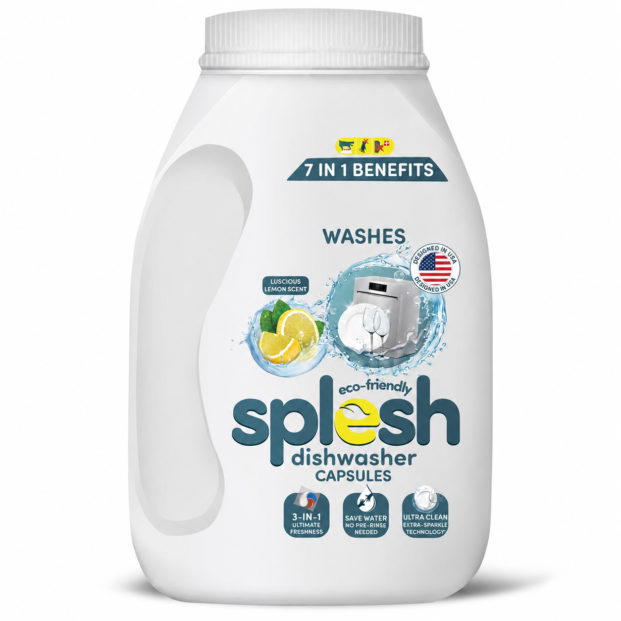 Splesh Xtra Stain Removal 3in1 Laundry Capsules, 10 Months Supply Bulk Buy 280 Washes